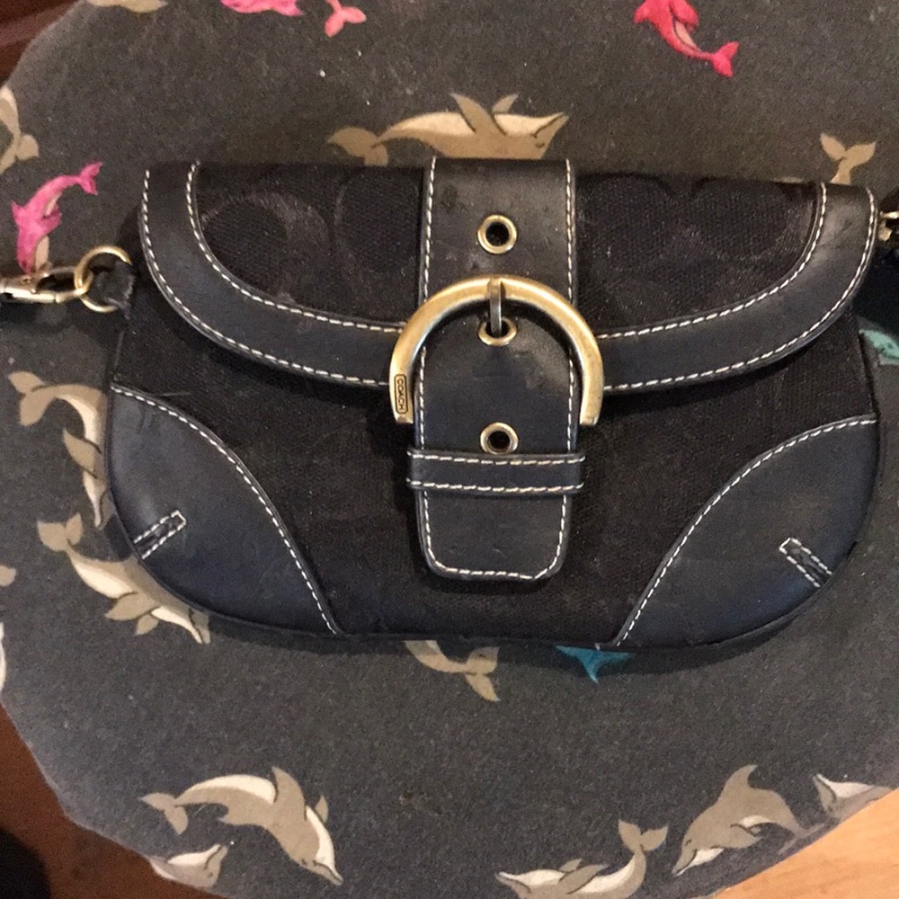 Coach wristlet black excellent condition